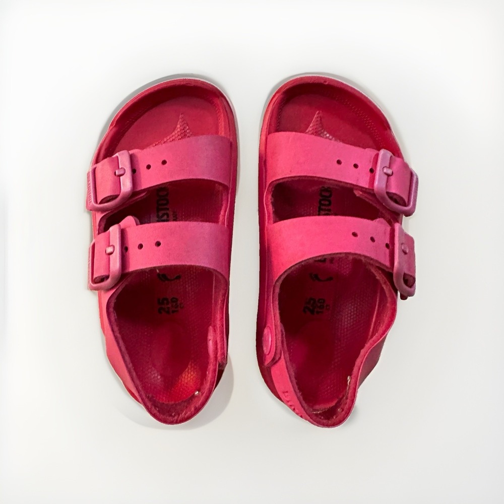 Birkenstock Milano Pink Unisex Kids Sandal Buckle Synthetic US 7.5 EU 25